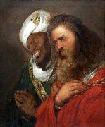 Saladin and Guy de Lusignan